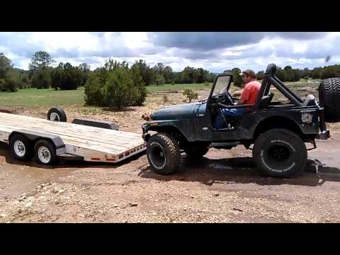 Loading and unloading Jeep without ramps