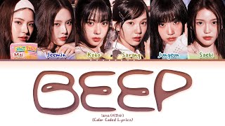 izna BEEP Lyrics (Color Coded Lyrics)