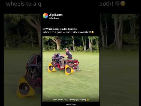 🔺🚗 Triangle Wheels… on a Four Wheeler? 🤯