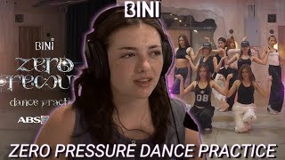 Reaction to BINI | BINI : ‘Zero Pressure' Dance Practice
