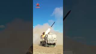 The shooting scene of China's rocket launcher is very shocking #military