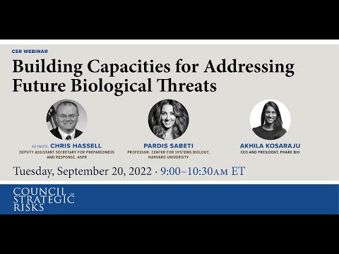 Building Capacities for Addressing Future Biological Threats