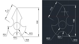 Autocad Drawing Excercise - 10 in Hindi /Autocad Tutorial/2d Drawing/Autocad Design