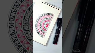 Easy mandala art for beginners 🎨✍️💞#shorts#shortsfeed #mandala #art #aesthetic #satisfying #diy