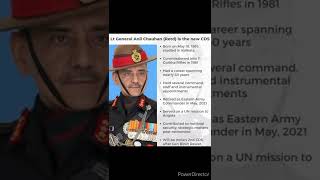 New CDS Appoint Lt. General Anil Chauhan #cds #newcds #anilchauhan #cdsanilchauhan #army #navy