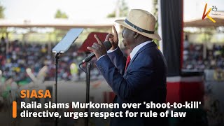 Raila lectures Murkomen over shoot-to-kill order