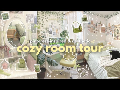 aesthetic room tour 2025 🍵🌿 pinterest-inspired, cozy, room organization