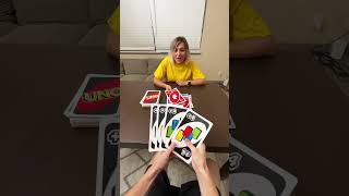 Giant UNO luck🙈 Subscribe to me✌🏻😉 #subscribe #play #games #funny