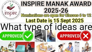 Top Science Ideas INSPIRE MANAK AWARD 2025-26 #inspireaward #scienceproject #inspireideas