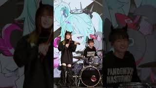 デビルじゃないもん/DECO*27・ピノキオピー　男女ユニットで演奏してみた。【バイオリン×ドラム】#shorts