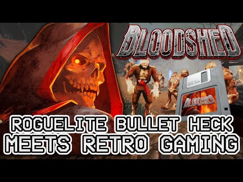 Let's take on the undead in this retro Roguelite bullet heck insanity! | BLOODSHED