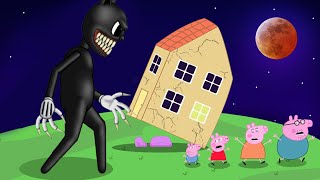 Peppa Pig meeting with Cartoon Cat At Night | Peppa Pig Funny Animation
