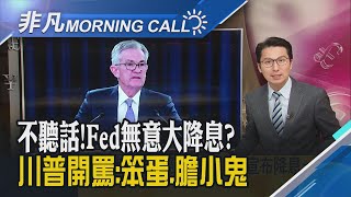 聯準會降息一碼 未來再降訊號不明!Fed降息不夠?川普開罵鮑爾"沒膽.沒道理.沒遠見"｜主播鄧凱銘｜【非凡Morning Call】20190919｜非凡新聞