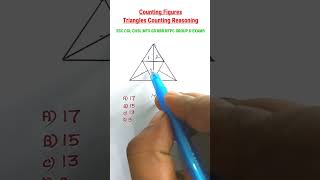 "Find the Number of Triangles🔺Math Reasoning Problem Explained |#Math #trending #exam #CuriousEdu"