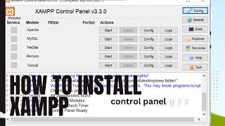 how to install xampp ?|how to install xampp in localhost
