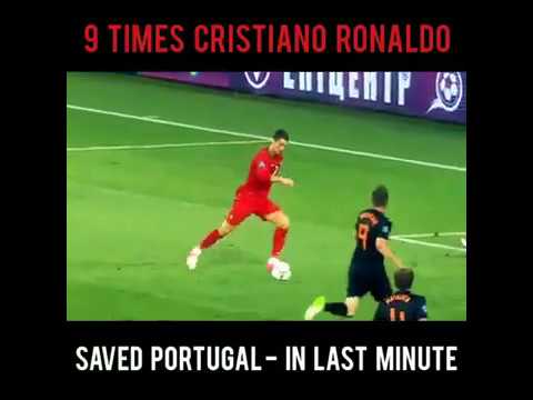 Nine times Cristiano Ronaldo save Portugal
