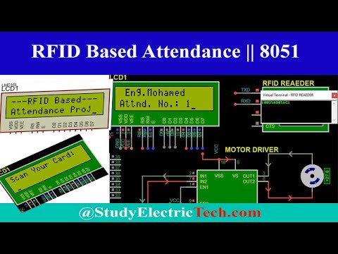 RFID Based Attendance System Using 8051 Microcontroller - Proteus