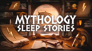 Greek Mythology Stories for Sleep | Relaxing Tales from the Gods | Black Screen With Rain Sounds