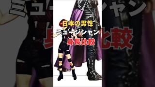 昭和生まれの音楽アーティストたちの身長の比較　#shorts　#身長
