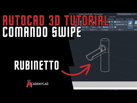 AUTOCAD 3D 2024 TUTORIAL comando SWIPE