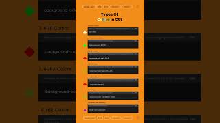 🔥 Learn CSS colors #cssforbeginners #shorts #viralshort #htmlshorts #csstipoftheday #webdesign