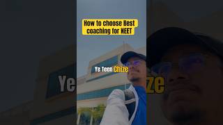 How to choose the best coaching for NEET ❌ #neet2024 #neet2025 #aiims #coaching #neet2026