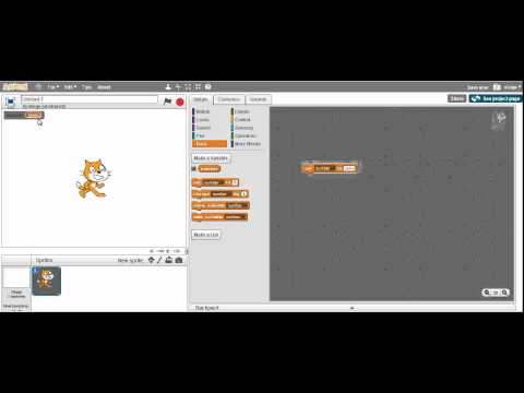 Basic Scratch: An introduction to the Scratch programming language pt12: Variables