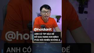 TIP để đỡ đau họng khi nói nhiều ... #hoidanit