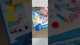 Reusable magic water drawing mat for kids #messfreeart #creativekids