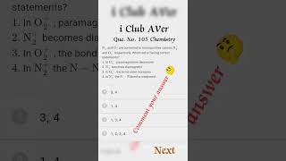 #iitjee #iitjeechemistry #iitjeemaths #iitphysics #i_club_aver #dailychallenge #questions