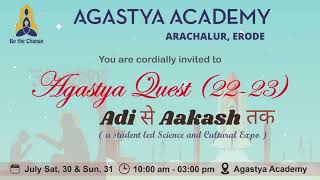 Welcome to Agastya Quest 2022 - 23