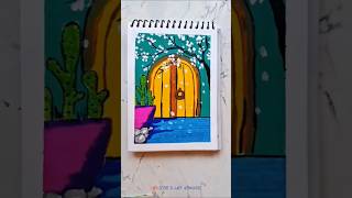 Another watercolor painting #art #moonlightscenery #painting #moonlightcanvas #viral #drawing
