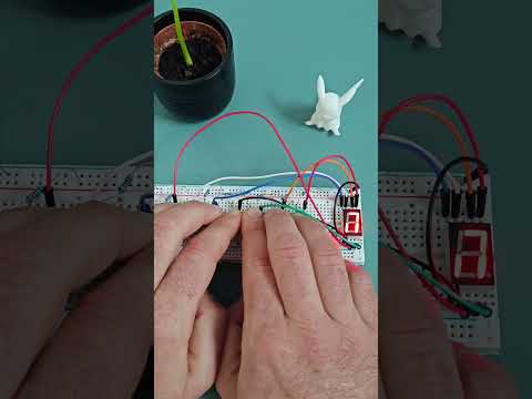 7 Segment Display +  7 Buttons simple circuit! Made with my 5yo series