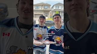 Hockey players doing a fundraiser! #hockey #hockeyplayer