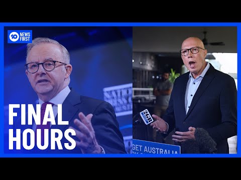 Final Moments Of The Australian Election Campaign As Polls Predict Labor Win | 10 News First