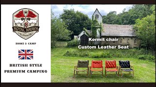 【Kermit Chair】 用 カスタム レザーシート【ROYAL BROWN】 ~home & camp~ Biritish village Ver