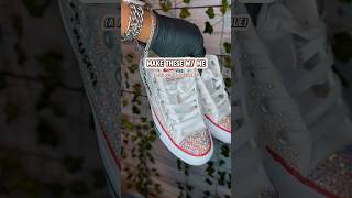 Custom Bling Converse | DIY Converse | #blingshoes #converse #diycrafts #tutorial