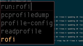 Rofi, window switcher, run dialog and dmenu replacement