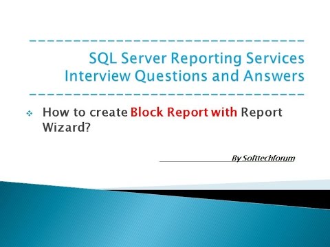 Block Report with Sub Totals by using Report Wizard || Interview Qs and Ans of SSRS Part VIII