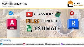 Master Pile Concrete Estimation: Cement, Sand & Aggregate in Excel & Revit | Class 2