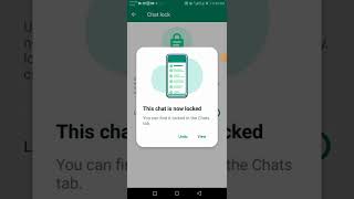 How to lock/hide  chat in whatsap
