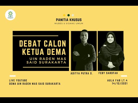 DEBAT CALON KETUA DEMA UIN RADEN MAS SAID SURAKARTA 2021