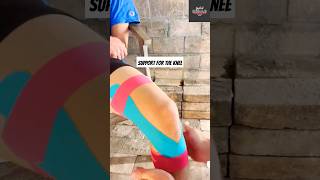 Try this!! ACL taping technique with Kinesiology Tape🔥🔥#athlete #knee #acl #kttape