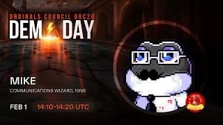 10N8 - Ordinals Council BRC20 DemoDay, February 1, 2024