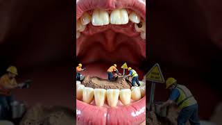 🦷🦷..#dentist #dentistry #miniature #ai #aiart #teeth #funnyai  #viralai #funny #aiwithglock #short