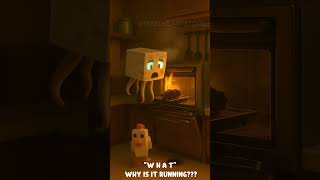 #minecraft  |What if ghastling tried to cook chicken.. #Shorts #ChickenChaos #GhastlingCooks