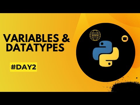 Variables and Datatypes! in Python!! | Day#2 with python Journey