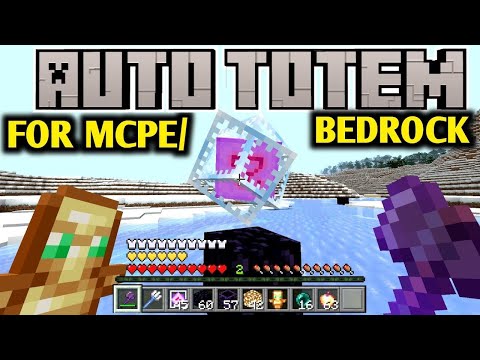 🔥AUTO TOTEM MOD FOR MCPE/BEDROCK 1.21+ | Minecraft Pocket Edition🚀