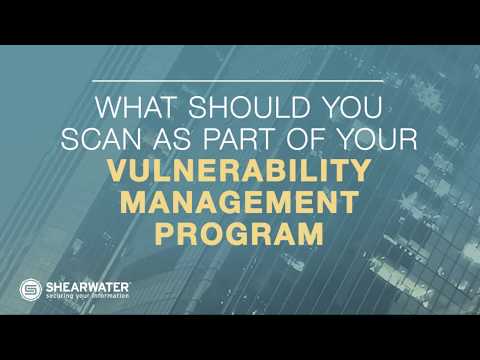 What should you scan in your network