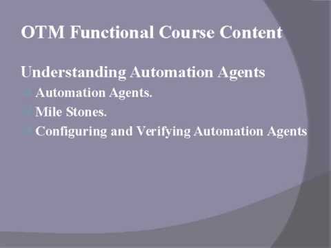 OTM Functional Technical Online Training